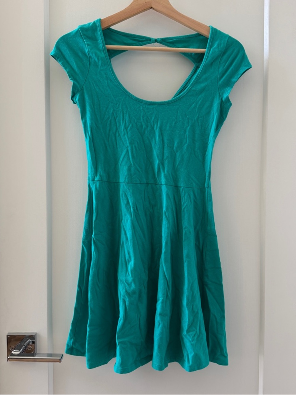 American Eagle Outfitters Y2K Retro Green Teal Mini Dress Size S